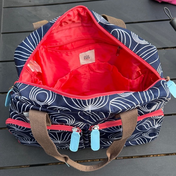 Orla Kiely Navy and White Patterned Baby Bag - Picture 4 of 4